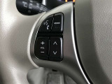 ステアリングスイッチ付き。前方から目を離すことなく操作することが可能です。