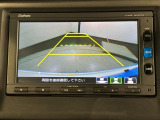 リバースギアに入れるだけで後方の表示へ切り替わります。夜間や雨の日の駐車も楽になりますよ。