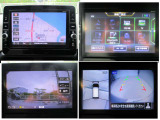 純正ナビ(MM318D-L)。フルセグTV/CD/DVD/AM/FM/BluetoothAudio/SD/SDミュージックスストッカー/AUX。■アラウンドビューモニター表示。■ドライブレコーダー映像表示。