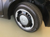 純正14インチスチールホイール+フルホイールカバー