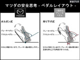マツダの考える「安全」の第一歩は、正しいドライビングポジションでの運転です。オルガン式アクセルペダルを初め、理想的な姿勢が取れるペダルレイアウトで、安全運転をサポートしてくれます。
