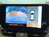 【パノラミックビューモニター】専用のカメラにより、上から見下ろしたような視点で360度クルマの周囲を確認することができます☆死角部分も確認しやすく、狭い場所での切り返しや駐車もスムーズに行えます。