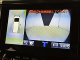 パノラミックビューモニターを装備。駐車場や交差点でクルマを真上から見るように周囲を確認できます。機能の詳細は販売店スタッフまでおたずねください。