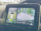 【アラウンドビューモニター】専用のカメラにより、上から見下ろしたような視点で360度クルマの周囲を確認することができます☆死角部分も確認しやすく、狭い場所での切り返しや駐車もスムーズに行えます。