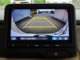 リアワイドカメラシステム!従来の視野に加えて、後方側方を約180&deg;まで見えるワイドビューと、後方を真上から見たような視野で駐車時などに便利なトップダウンビューの3つの視野があります!