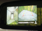 【アラウンドビューモニター】専用のカメラにより、上から見下ろしたような視点で360度クルマの周囲を確認することができます☆死角部分も確認しやすく、狭い場所での切り返しや駐車もスムーズに行えます。