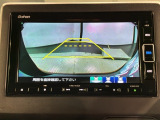 リバースギアに入れるだけで後方の表示へ切り替わります。夜間や雨の日の駐車も楽になりますよ。