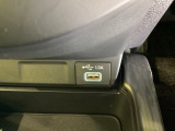 ナビゲーション用の外部入力やスマートフォンなどの充電可能なUSB端子がついています。