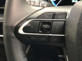【ステアリングスイッチ】左です。ステアリングから手を離さず、運転に集中したまま手元でオーディオ操作等が出来ます。