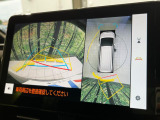 【パノラミックビューモニター】専用のカメラにより、上から見下ろしたような視点で360度クルマの周囲を確認することができます☆死角部分も確認しやすく、狭い場所での切り返しや駐車もスムーズに行えます。