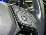 ステアリングスイッチ付き。前方から目を離すことなく操作することが可能です。
