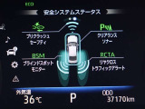 隣車線を走る車両をレーダーで検知し、ドアミラーでは確認しにくい後側方エリアに存在する車両に加え、急接近してくる車両も検知します。車両を検知するとドアミラーに搭載されたLEDインジケーターが点灯します。