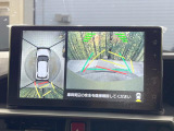 【パノラマモニター】専用のカメラにより、上から見下ろしたような視点で360度クルマの周囲を確認することができます☆死角部分も確認しやすく、狭い場所での切り返しや駐車もスムーズに行えます。