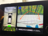 【アラウンドビューモニター】専用のカメラにより、上から見下ろしたような視点で360度クルマの周囲を確認することができます☆死角部分も確認しやすく、狭い場所での切り返しや駐車もスムーズに行えます。