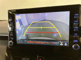 バックギアに入れて頂きますと、この様に後方が映し出されます!最終の確認はご自分の目と耳で必ず行ってください!安全第一で♪