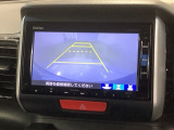 リバースギアに入れるだけで後方の表示へ切り替わります。夜間や雨の日の駐車も楽になりますよ。