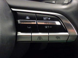 ステアリングスイッチ付き。前方から目を離すことなく操作することが可能です。