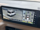 日産の最新技術! 3Dモニターで周りの障害物を見ることができます。