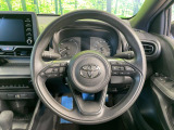 インテリアに合わせたデザインのステアリングは、運転される方のことも考え、運転しやすい形状、大きさです。是非一度、実際に触ってお確かめください。