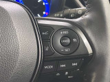 ステアリング右側のスイッチになります。全車追従機能付きクルーズコントロールが付いているので長距離運転も快適に運転できます。
