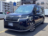 3列シートのハイブリッドミニバンをお探しの方にお勧め♪ミッドナイトブルービームのステップワゴンe:HEVスパーダ プレミアムライン入庫しました!
