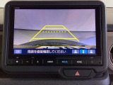 便利な3ビュー切り替え、ガイド線表示付きのバックカメラです。後退時、後方の視界をサポートします
