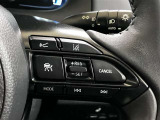 ステアリング右側のスイッチになります。全車追従機能付きクルーズコントロールが付いているので長距離運転も快適に運転できます。