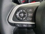 ステアリングスイッチ付き。前方から目を離すことなく操作することが可能です