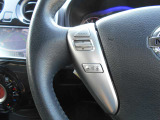 ステアリングハンドルです。オーディオコントロールスイッチが付いて運転中でも手元でオーディオの操作が出来て便利ですよ。