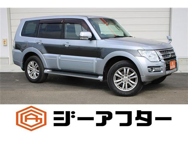 パジェロ 3.2 ロング スーパーエクシード ディーゼル 4WD 禁煙車 黒レザーシート 純...