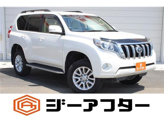 ランドクルーザープラド 2.8 TZ-G ディーゼル 4WD 禁煙車 ベージュ革シート 後席モニ...