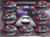 エマージェンシーブレーキ・VDC・踏み間違い衝突防止等の先進安全技術搭載です。メーター内ディスプレイでON/OFFを行います。また、メーター内ディスプレイには車両情報を表示します。