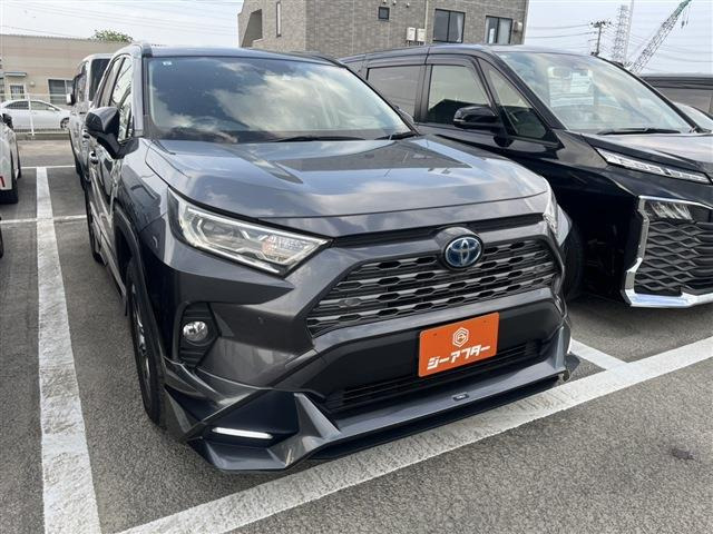 RAV4 2.5 ハイブリッド G E-Four 4WD TRDフルエアロ 禁煙車 純正9型ナビ
