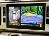 【パノラマモニター】専用のカメラにより、上から見下ろしたような視点で360度クルマの周囲を確認することができます☆死角部分も確認しやすく、狭い場所での切り返しや駐車もスムーズに行えます。