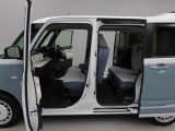 荷物で両手がふさがっていても電動でドアがオープン 乗るのも積み込みもスムーズにです。