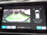 バックカメラの画像です。ガイドラインがスムースな車庫入れをサポートいたします。車庫入れの安心感がアップしますね。
