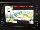 【パノラミックビューモニター】専用のカメラにより、上から見下ろしたような視点で360度クルマの周囲を確認することができます☆死角部分も確認しやすく、狭い場所での切り返しや駐車もスムーズに行えます。