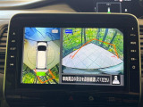 【アラウンドビューモニター】専用のカメラにより、上から見下ろしたような視点で360度クルマの周囲を確認することができます☆死角部分も確認しやすく、狭い場所での切り返しや駐車もスムーズに行えます。
