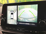 【アラウンドビューモニター】専用のカメラにより、上から見下ろしたような視点で360度クルマの周囲を確認することができます☆死角部分も確認しやすく、狭い場所での切り返しや駐車もスムーズに行えます。