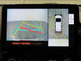 パノラミックビューモニター付きです。車両を上から見たような映像をディスプレイオーディオ画面に表示。運転席からの目視だけでは見にくい、車両周辺の状況をリアルタイムでしっかり確認できます。