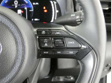 クルーズコントロールです。速度をセットするこでアクセル操作が不要の魅力的な装備です。高速道路での運転では特に重宝します♪