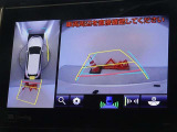 バックガイドモニターを装備しています、車庫入れもラクラクです。パノラミックビューモニターを搭載しています、上からの画像も表示されます。
