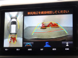 バックガイドモニターを装備しています、車庫入れもラクラクです。パノラミックビューモニターを搭載しています、上からの画像も表示されます。