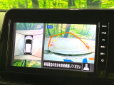 【アラウンドビューモニター】専用のカメラにより、上から見下ろしたような視点で360度クルマの周囲を確認することができます☆死角部分も確認しやすく、狭い場所での切り返しや駐車もスムーズに行えます。