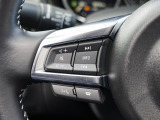 ステアリングにはオーディオコントロールスイッチを配置しています。走行中でもスムーズにストレスなく操作ができます。
