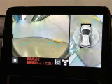 複数のカメラの映像をもとに、クルマを真上から見ているような映像をドライバーに提供し駐車をサポートする機能です。