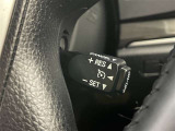 クルーズコントロール機能が付いています。 速度を設定するとアクセルを踏まなくても一定の速度で走ることができます。  高速道路ではとても便利な装置なんです。