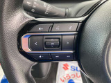 ステアリングオーディオスイッチ装備していますので、手を伸ばすことなく、お手元でオーディオの操作が可能です。運転操作に集中できます。