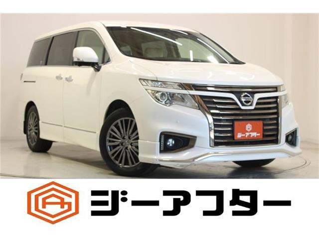 エルグランド 2.5 250ハイウェイスターS ホワイトレザー アーバンクロム 禁煙車 純正...