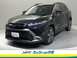スパークリングブラックパールのカローラクロスです♪一味違うブラック、是非ご覧くださいませ。